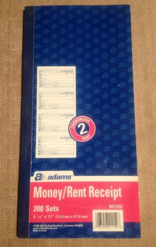 Adams Money/Rent Receipt - DC1152 Carbonlees 168 Receipts.