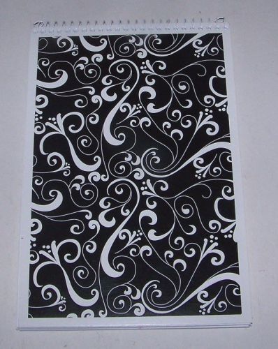 Designer Cover Steno Notebook - 80 Sheets - White 16 lb.  Gregg Ruled - 6&#034; X 9&#034;