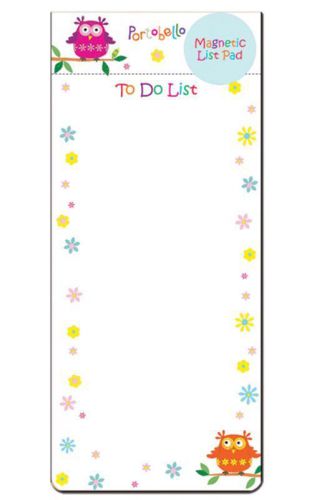 Portobello owls &amp; flowers magnetic to do list pad / shopping list pad for sale