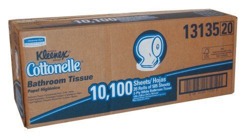 Kleenex cottonelle bathroom tissue - 2 ply - 505 sheets/roll - 20 / (kim13135) for sale