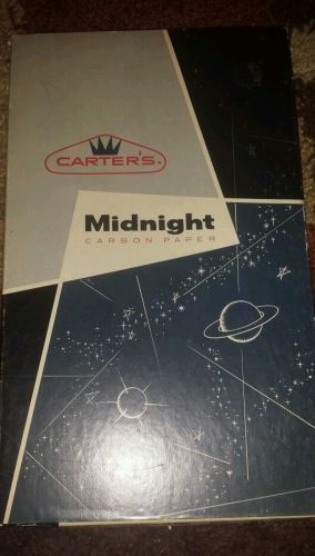 Vintage  1960 carter&#039;s midnight carbon paper intense black w original box atomic for sale
