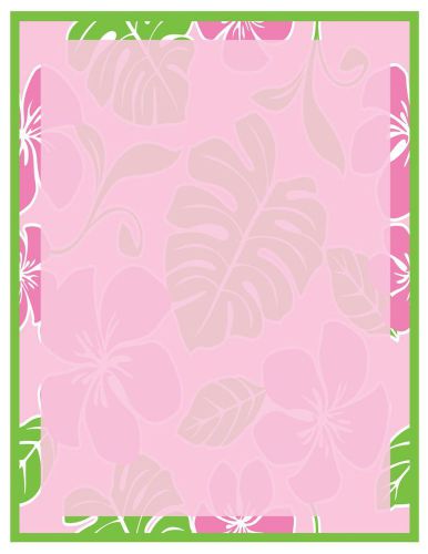 10 SHEETS HAWAIIAN SUMMER PAPER Use With Printers, Craft Projects, Invitations