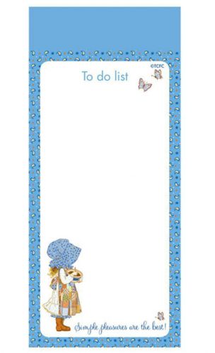 Holly hobbie magnetic to do list pad / shopping list pad for sale