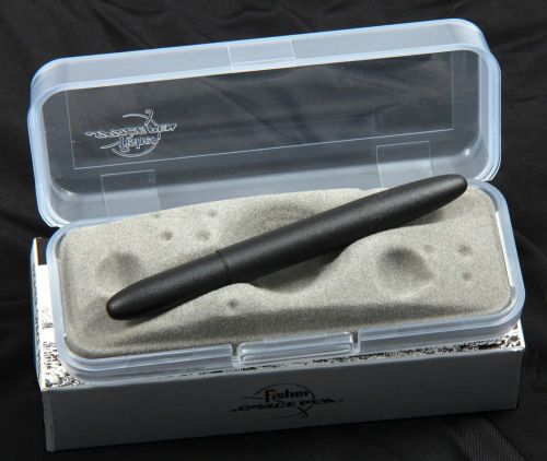 One Fisher Space Pen #400B Matte Black Bullet Pen / New In Gift Box