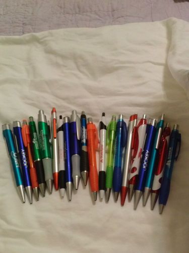 20 Lot Misprint Ink Pens with soft grip/ Black INK FREE SHIPPING!!!