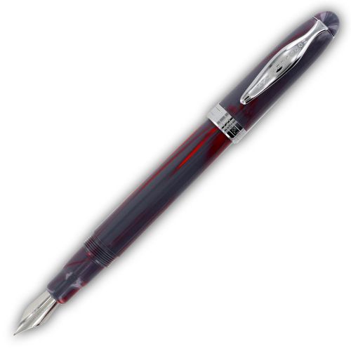 Noodler&#039;s Ink Ahab Piston Fountain Pen, Steel Flex Nib - Gray Fox Barrel