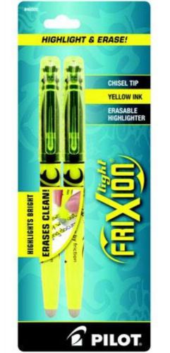Pilot FriXion Light Erasable Highlighter Chisel Point 2 Count Yellow