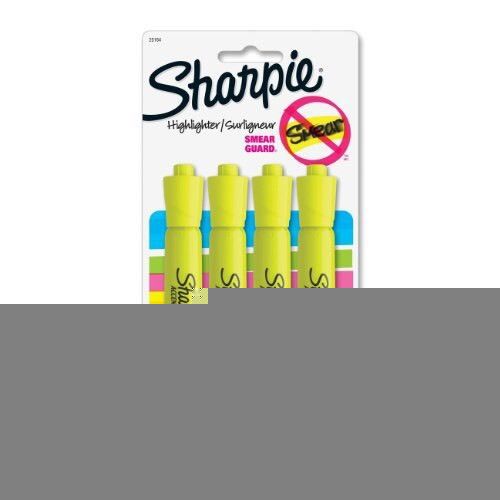 Sharpie Accent Tank-Style Highlighters, Fluorescent Yellow, 3 Packs (Total: 12)