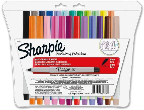 Ultra fine point permanent markers 24 pack colored markers 24-color set for sale