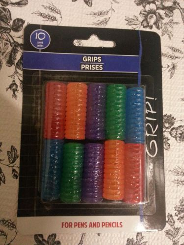 Pen and Pencil Gel Grips / Squishy Gel Grips - 10 per Pack