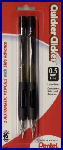 4 PENTEL QUICKER CLICKER 5mm MECHANICAL PENCILS