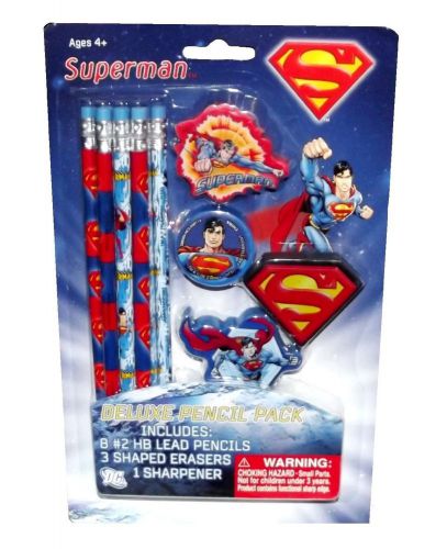 Superman Deluxe Pencil Pack - 12 pieces