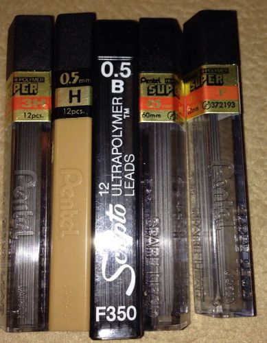 Pentel 0.5mm HB Lead Refills For Mechanical Pencils