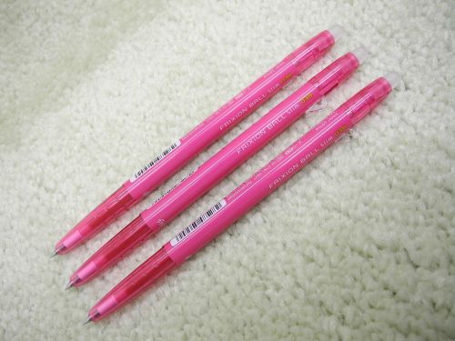 3pcs PILOT retractable FRIXION ball slim 0.38mm roller ball pen Rose(Japan)