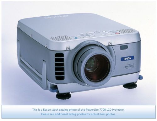 Epson powerlite 7700p lcd projector, with new bulb! for sale