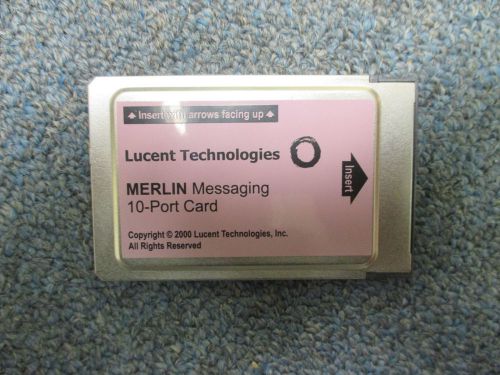 Avaya Lucent Merlin Magix Messaging 108679531 12H5 10 Port Upgrade PC Card