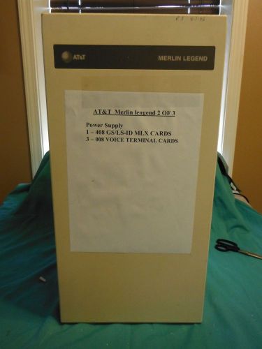 At&amp;t merlin legend power supply 1-408 gs/ls-id mlx cards 3-008 voice terminal for sale