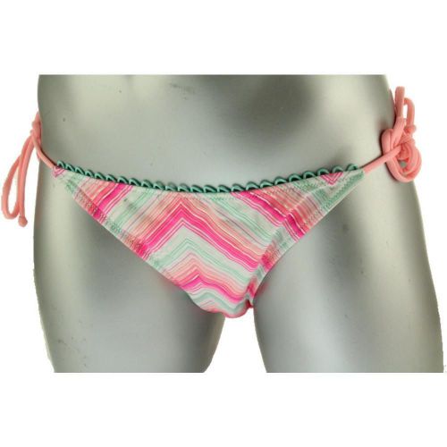 Victoria&#039;s Secret Neon Pink Metallic Foil Gorgeous BIKINI BOTTOMS Med. swimsuit