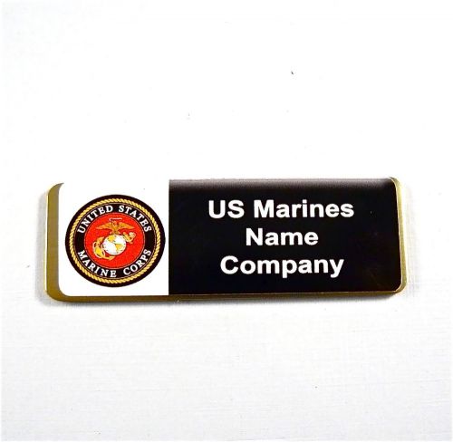 US MARINES PERSONALIZED MAGNETIC ID NAME BADGE,NURSE,DR,MEDIC,AIRLINES,MILITARY