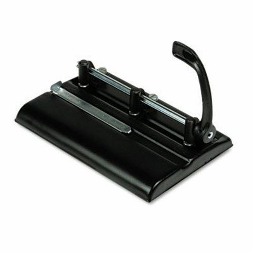 Master 24-Sheet Lever Action, 2-7 Hole Punch, 9/32&#034; Holes, Black (MAT325B)