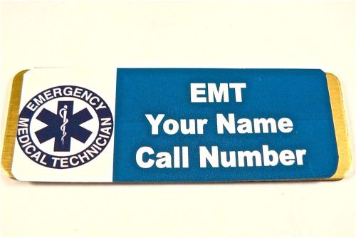 EMT INSIGNIA PERSONALIZED MAGNETIC ID NAME BADGE TAG,MEDICAL,PARAMEDIC,EMS,NURSE
