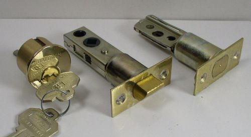 Baldwin Hardware Lock Parts Cylinder, Latch, Deadbolt Polished Brass