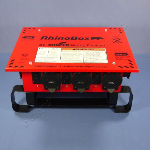 Cooper rhinobox temporary power center weatherproof gfci protected 50a rb203a for sale