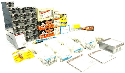 35lb lot of new electrical wet location junction boxes and accessories | dplg-2 for sale