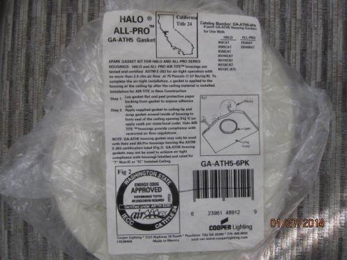 6-pack cooper halo / all-pro 5&#034; inch air-tite gasket seals ga-ath5 ca title 24 for sale