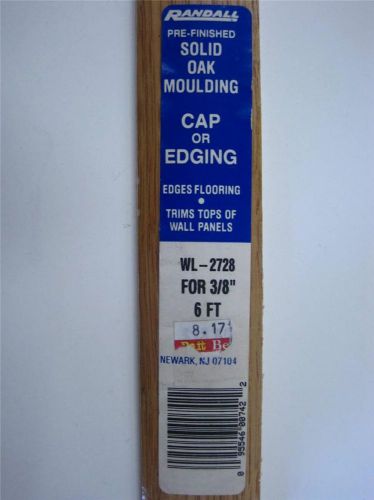 Oak Moulding Threshold End Cap Edging Flooring Wall Trim 1-3/8&#034;- 3/8&#034; x 6&#039;
