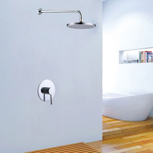 Wall mounted chrome brass rain shower head only 2 parts shower set free shipping for sale