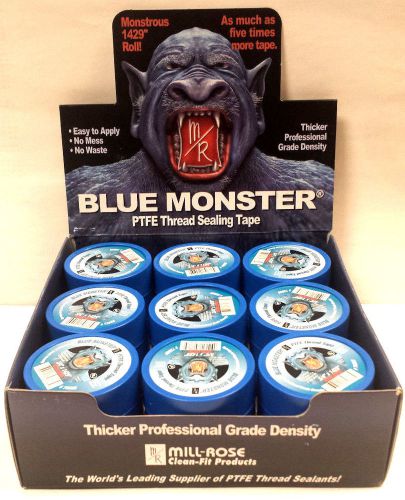 Blue monster ptfe thread seal tape 3/4&#034; x1429&#034; 27 per box for sale