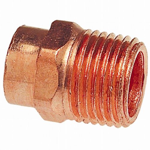 1/2&#034; c x 1/2&#034; male npt threaded copper adapter for sale