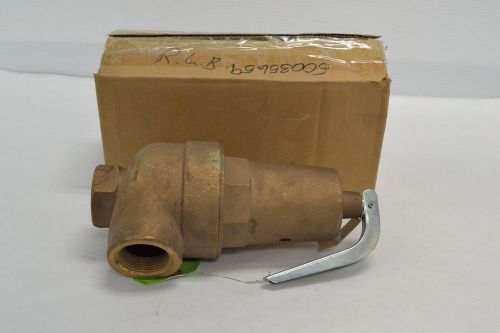 New conbraco 10-607 brass threaded 100psi 1-1/2 in npt relief valve b264455 for sale
