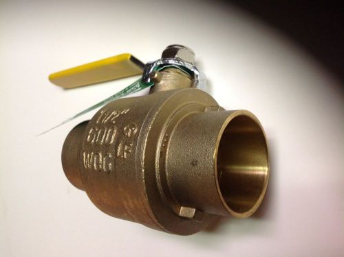 Jomar 1-1/2&#034; full port brass ball valve for sale