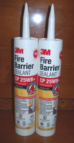 Lot of 2 3M Red 10.1 Fl. Oz Fire Barrier Sealant CP 25WB+ Intumescent *NEW*