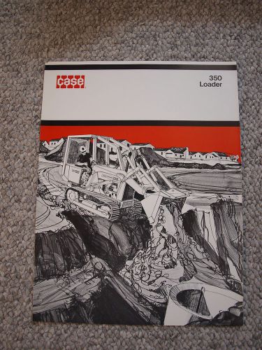 Case 350 Crawler Loader Tractor Brochure 6 pg. Original MINT &#039;72
