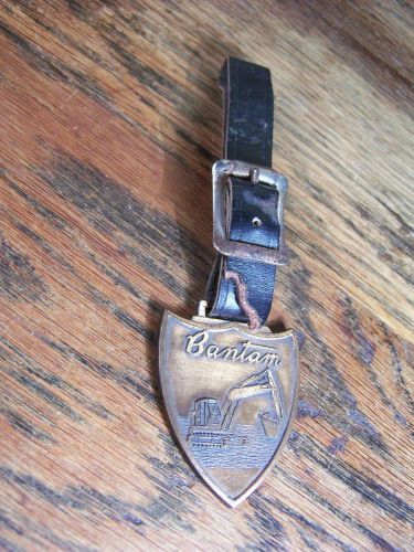Vintage Watch Fob Schield Bantam Track Hoe