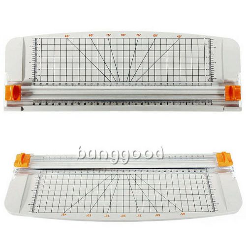 New white-orange 909-1 a4 guillotine ruler paper cutter trimmer plastic cutters for sale