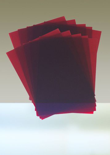 Rubylith, lot of 10 sheets, 11&#034; x 14, red for sale