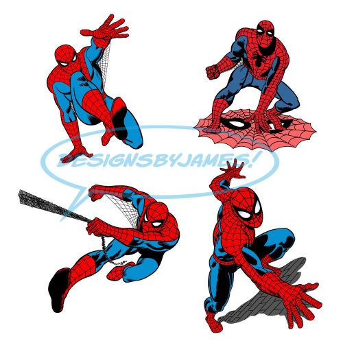 Spider-Man 4-Pack Vector Art