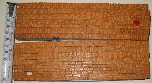 India 398 Vintage Letterpress Wood Type Kannad Hindi\ Devanagari Non Latin #344