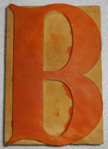 Letterpress Letter &#034;B&#034; Wood Type Printers Block Typography Collection.B912