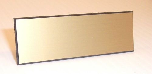 Plastic engraving machine name tags satin gold 1 x 3 for sale