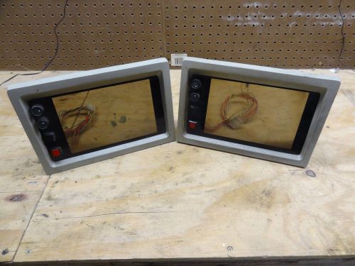 2 New Hermes 810 Monitor Dust Shields with Controllers Engraving Engraver