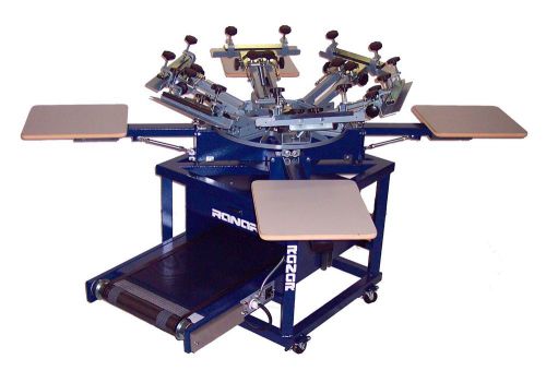 All in one screen printing presss &amp; low riding dryer combo