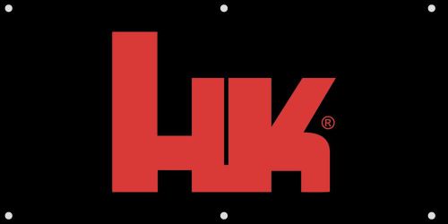 HK Heckler Koch 4&#039; x 6&#039; Vinyl Banner Gun Show Dealer Mancave Pistol Shotgun Ammo