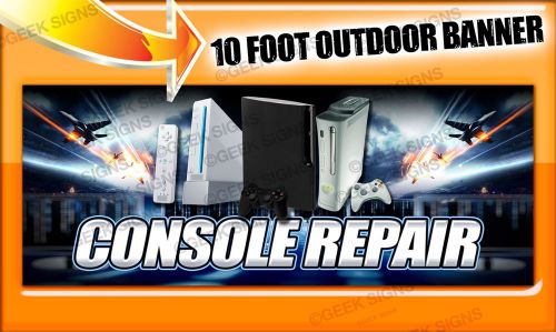 Game Console Repair Sales Nintendo Wii Xbox PS3 PSP WII U video game 10FT BANNER