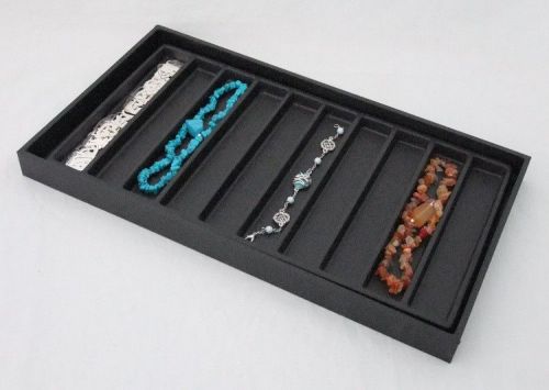 Multipurpose 10 Long Slot Wood Tray For Jewelry And Other Items