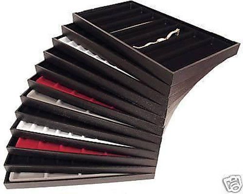 Jewelry display trays inserts red black gray white set for sale